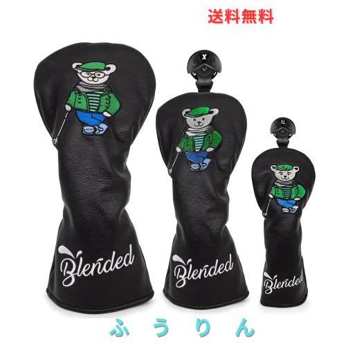 ゴルフクラブヘッドカバー ウッドカバー ドライバー フェアウェイウッド ユーティリティ ハイブリッド用ヘッドカバー 番号タグ付き ゴル