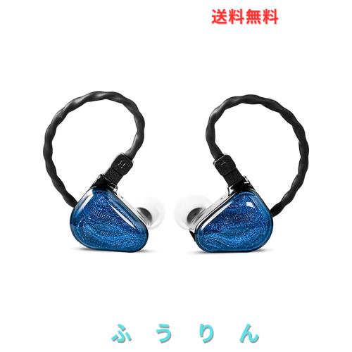 Fanmusic TRUTHEAR x Crinacle Zero イヤホン デュアルダイナミックドライバー インイヤーイヤホン 0.78 2ピンケーブルイヤホン(ゼロ)