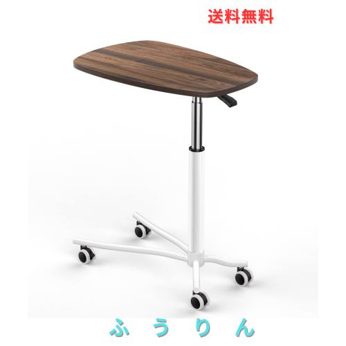 サイドテーブル Housolution ソファナイトテーブル 昇降式サイドテーブル ベッドサイドテーブル コ字型 ミニテーブル キャスター付き レ