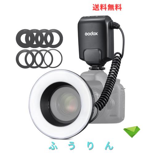 Godox ML-150II マクロ LED リング フラッシュ スピードライト GN12 0.1-2s リサイクル時間 5800K±200K ソニー キャノン ニコン 富士 オ