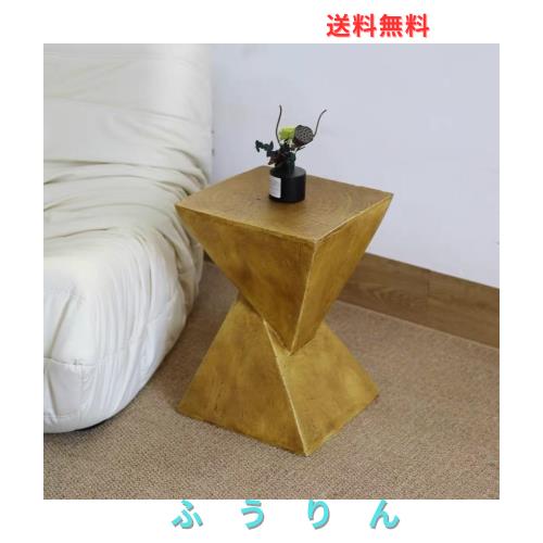 UNHO サイドテーブル セメント ソファテーブル 室内 屋外 ベッドサイドテーブル スリム ミニテーブル エンドテーブル おしゃれ コンパク
