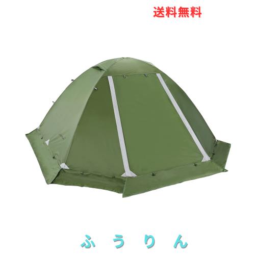 Clostnature テント 2人用 キャンプ 冬用テント - 軽量 簡易 テント 二重層 コンパクト ドームテント 二人用 耐水圧5000MM 防水 登山テン
