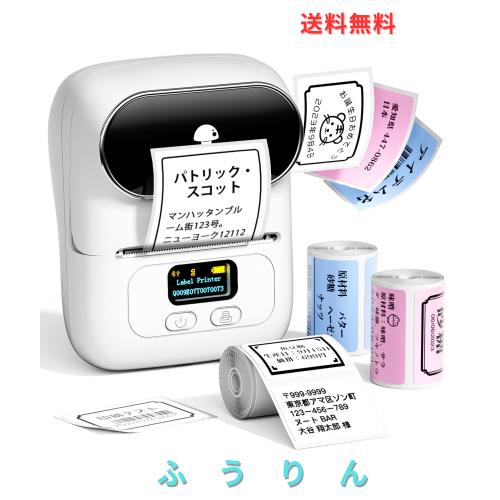 Pesuza M110 ラベルプリンター スマホ PC対応 宛名ラベルプリンター ラベルライター シールプリンター スマホプリンター バーコードプリ