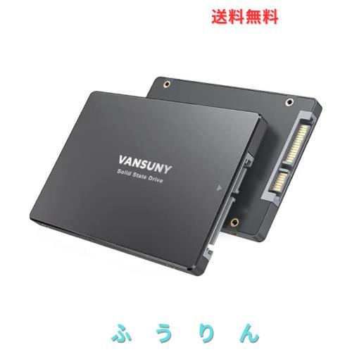 Vansuny 内蔵SSD 512GB SATA III SSD 2.5 インチ内蔵ソリッド ステート ドライブ 高度な 3D NAND フラッシュ 最大 550MB/秒の PC ラップ