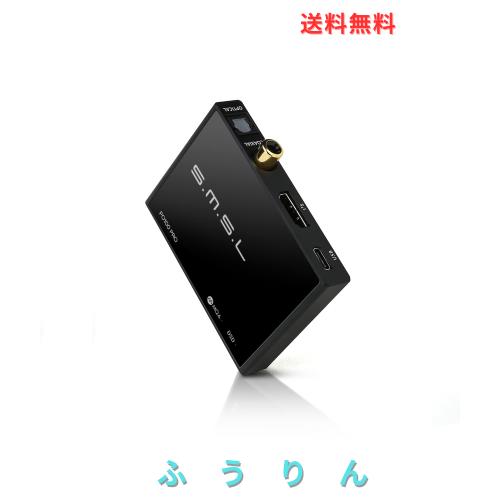 SMSL PO100PRO MQA DDC XMOS XU316 デジタルアナログ オーディオコンバーター Type-C USB 入力 IIS/Optical/Coaxial出力 電話/TV/PS3/PS4