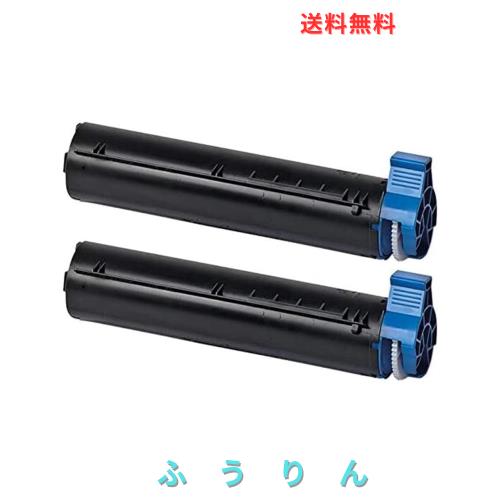 【Amazon.co.jp限定】OKI TNR-M4G2互換トナー BK×2　ブラック２本　印刷可能枚数：12000枚ぐらい/本（A4用紙で5％印字率の場合）対応機
