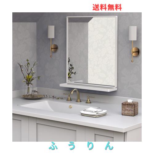 ANYHI 浴室の 玄関 の寝室のための長方形の壁ミラー、100.5 x 60 楽天