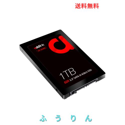 addlink S20 台湾製 1TB 内蔵SSD | 読取り最大 500MB/s 書込み最大 450MB/s| 3D NAND採用SATA III 6Gb/s 2.5インチ | 【PlayStation4 動