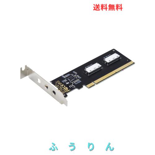 cablecc PCIE PCI-Express 16x - Dual Oculink SFF-8612 SFF-8611 8X VROCアダプター メインボード SSD グラフィックスカード用