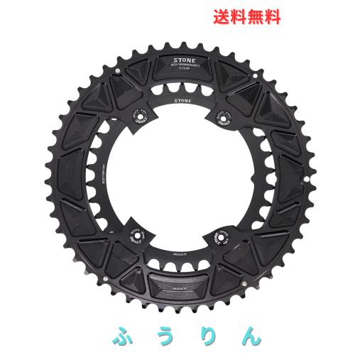 Stone 110bcd ダブルサークルチェーンリング Shimano 105 R7100 UT R8100 DA R9200 ロードバイク用 46-32T,48-33T,50-34T,54-40T,52-36T,