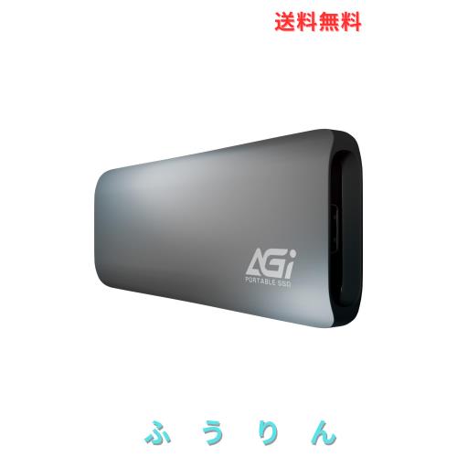 AGI 2TB ED198 外付けSSD、USB3.2 Gen2 Type-C to Type-C/Aケーブル PS5/PS4対応(メーカー動作確認済) アルミニウムケース(読み込み速度1