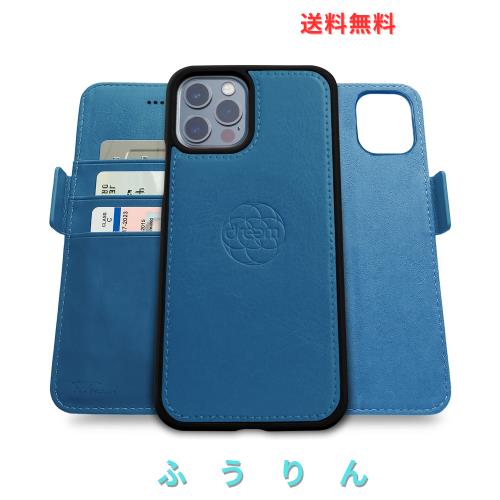 Dreem フィボナッチ（Fibonacci）2イン1 財布型ケース Apple iPhone 13 Pro Max用 - 高級ヴィーガンレザー製 マグネット着脱式 耐衝撃 携