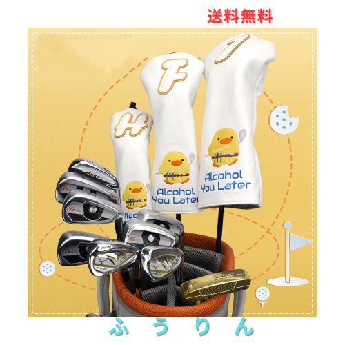 Craftsman(クラフトマン)ヘッドカバー セット 3点セット ウッド ゴルフクラブヘッドカバー ドライバーカバー フェアウェイウッドカバー
