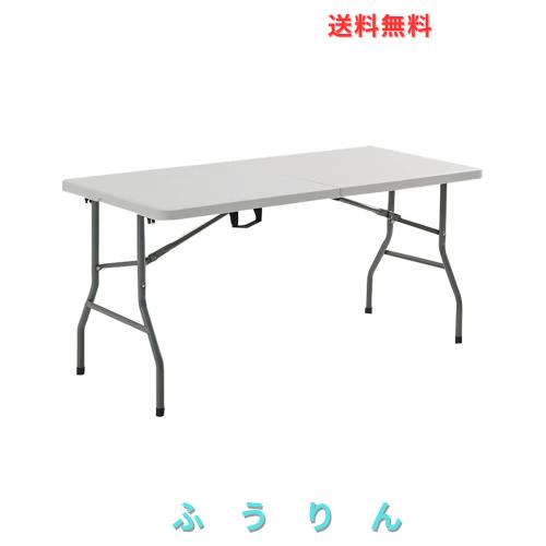 折りたたみテーブル アウトドア 作業テーブル ダイニングテーブル 耐荷重120kg 大きい 軽量 持ち運び 室内 屋外 ピクニック キャンプ (ホ