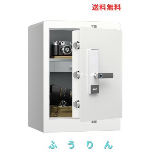 RPNB 金庫 防犯金庫 保管庫 スマートタッチスクリーン音声提示セーフ 二重警告 内装の宝石引出し 緊急キー2本 家庭用 事務所 ホテル 80L
