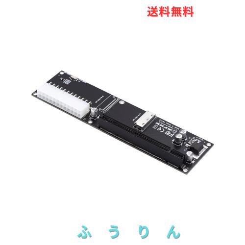 Cablecc oculink 8x SFF-8612 8611からPCI-Express PCIe 16XアダプターとATX 24pinパワーポートメインボードグラフィックスカード