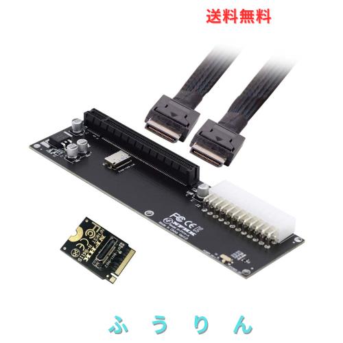 cablecc PCI-E 3.0 M.2 M-Key to Oculink SFF-8611 SFF-8612 ホストアダプター GPD Win Max2 外付けグラフィックスカード＆SSD用
