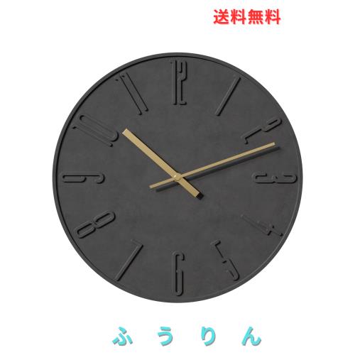 TAHITICA 壁掛け時計 コンクリート製 静音 シンプル モダン 北欧 30CM 掛け時計 ウォールクロック 部屋飾り アナログ 連続秒針 リビング