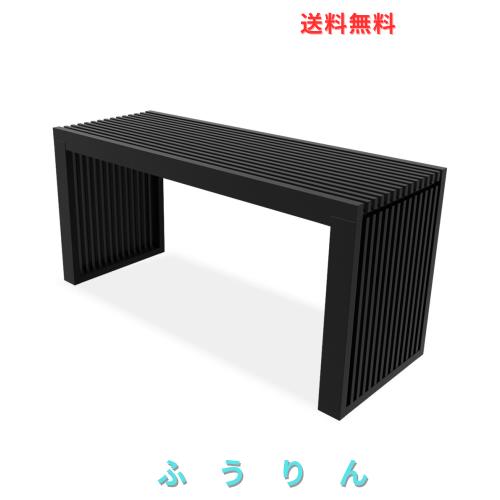 APRTAT 竹製ベンチ ダイニングベンチ 天然竹材 パークベンチ 玄関ベンチ 長椅子 二人掛け ナチュラル グリッド形 居間 ベッドルーム 食堂