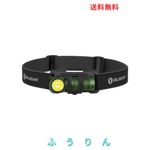 OLIGHT(オーライト) Perun 2 Mini ヘッドライト 懐中電灯兼用 高輝度led 1100ルーメン フラッシュライト 角度調整可能 充電式 IPX8 防水