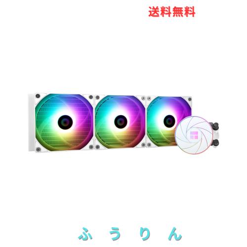 Thermalright AQUA ELITE 360 WHITE ARGB 水冷CPUクーラー、360冷却列サイズ、120mm PWMファン×3、S-FDBベアリング、AMD/AM4/AM5、INTEL