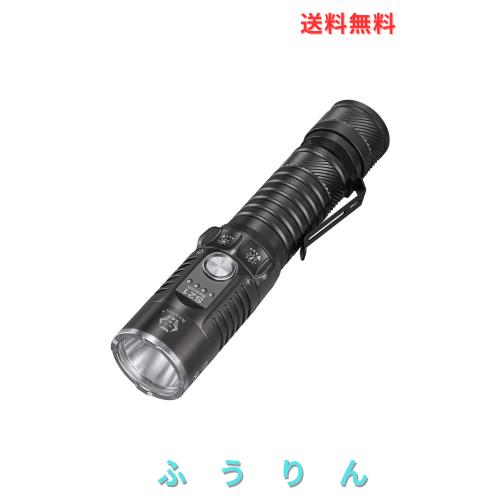 RovyVon S21 高ルーメン EDC 懐中電灯、3000ルーメンと400メートルのロングスローサーチライト、使いやすい機械式評価スイッチ、磁気ベー