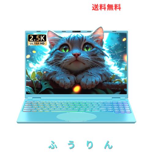 ノートパソコン【MS Office 2019】【Win 11Pro】16インチ2.5K FHD(2560x1600) IPS 高速静音 Celeron N95 1.7~3.4Ghz/メモリ:DDR4 1６GB W