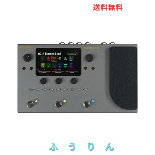 SONICAKE マルチエフェクター 200以上のエフェクト内蔵 アンプモデリング FX ループ MIDI ステレオ OTG USB オーディオインターフェイス