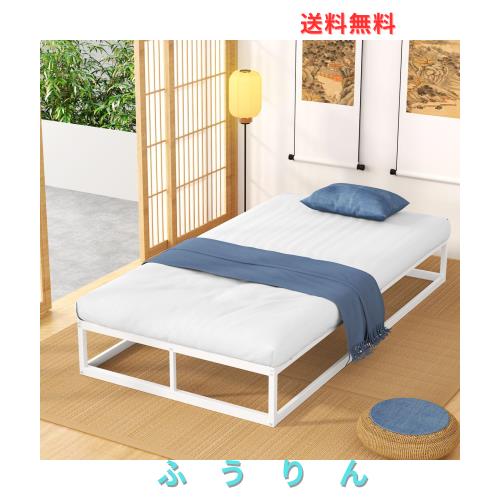 耐荷重300kg ベッドフレーム セミダブル 白 Holdm パイプベッド 耐荷重300kg]ベッドフレーム セミダブル 白 Holdm パイプベッド