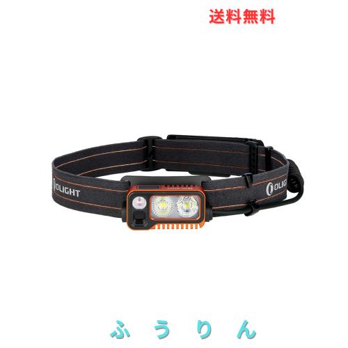 OLIGHT(オーライト) Array 2 Pro ヘッドライト ledライト1500ルーメン センサー付き 3つの光源 高輝度 60°角度調整可能 SOS機能 USB充電