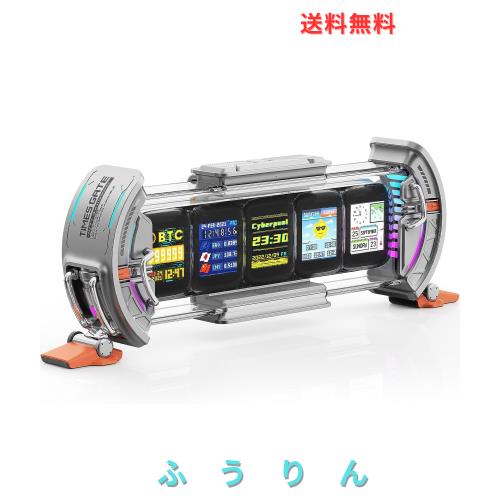 Divoom Times Gate 置き時計 おしゃれ デジタル ピクセルアート/アプリ制御/5つのカスタマイズ可能 RGB スクリーン/WiFi接続/ゲームルー