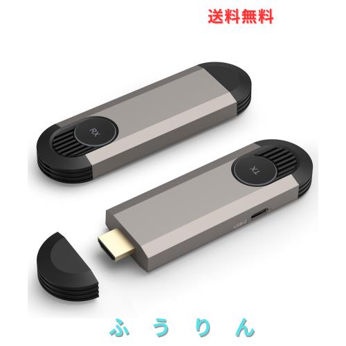 ワイヤレスHDMI 無線 送受信機セット 収納に便利 無線化 30m安定転送距離 1080P/5Ghz WIFI＆設定不要 映像音声同期出力 TV/PC/Mac/Laptop/