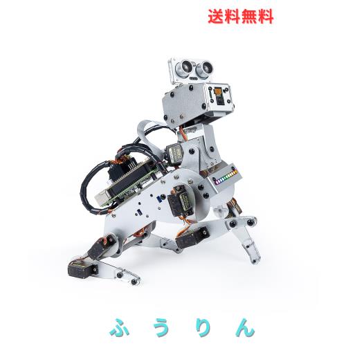 SunFounder PiDog ロボットキット Raspberry Pi 4/3B+/3B/Zero 2W, Python対応, 12個の強力なサーボ, 24種類の犬のような動作, ビデオ認 25,546円