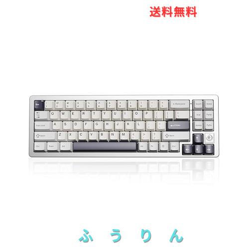 YUNZII AL71 メカニカルキーボード 68% コンパクト フルアルミCNC加工 ガスケット構造 [Bluetooth/2.4G/USB-C 三モード接続] ホットスワ