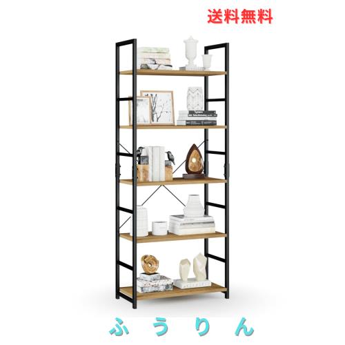 APPOLYN オープンシェルフ 本棚 ラック 5段本棚フリーラック棚 多機能収納ラック 幅60×奥行30×高さ158cm 木製ラック 寢室 リビングルー 7,588円