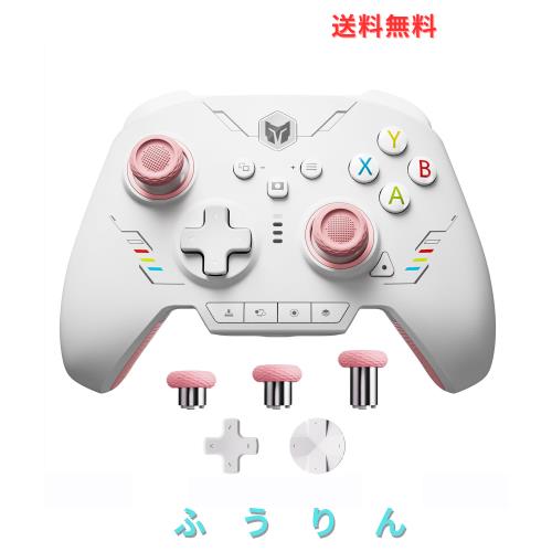 PC コントローラー、BIGBIG WON Rainbow 2 SE ワイヤレス コントローラー モーション コントロール、ホール効果トリガー、12 ビット ADC