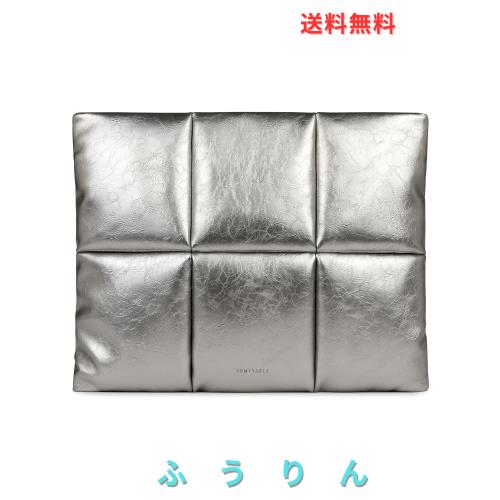 Comfyable ふわ ラップトップスリーブ 15インチ 16インチ 女性用 パファー ノートパソコンキャリーケース MacBook Air 15インチ M3 2024