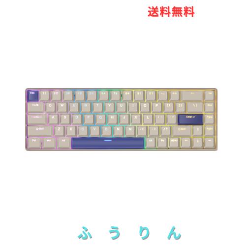 DrunkDeer G65 eスポーツゲーミングキーボード、ラピッドトリガーキーボード - ホール効果スイッチ - 磁気スイッチ - ラストウィン＆リリ