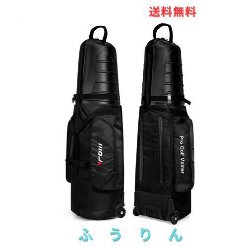 FMAFNLY ゴルフバッグカバー ゴルフ用トラベルカバー ホイール付き ハードシェル付き 折りたたみ式 ゴルフ航空バッグ ゴルフバッグ 防水