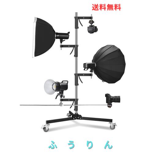 SOONPHO センチュリースタンド ヘビーデューティライトスタンド 多機能ライトスタンド 耐荷重ライトスタンド Cスタンド 俯瞰撮影 照明ス