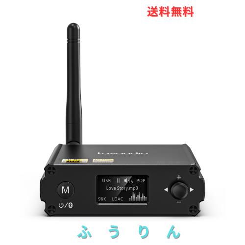 1Mii DS220 Bluetooth 5.1 レシーバー LDAC Hi-Res認証 スピーカー用ブルートゥース受信機 オーディオマニアレベルDAC搭載 aptX HD/LL低