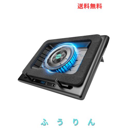 「2025年新時流・特許取得済」llano ノートパソコン 冷却 ノートパソコンクーラー 冷却ファン 冷却台 (ターボブースト技術/空冷式冷却/無