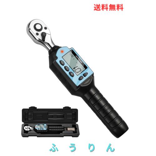 GOYOJO デジタルトルクレンチ 高精度 トルクレンチ 耐久性 3モード・4単位 多用途 1/4インチドライブ、記録999 件 自動車 オートバイ 自