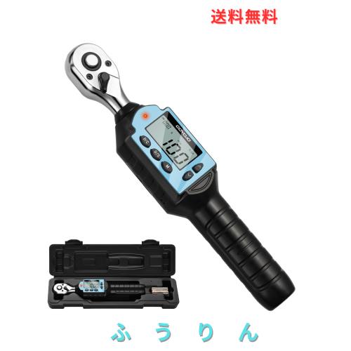 GOYOJO デジタルトルクレンチ 高精度 トルクレンチ 耐久性 3モード・4単位 多用途 1/2インチドライブ、記録999 件 自動車整備 タイヤ交換