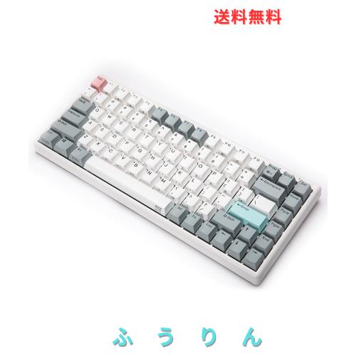 NiZキーボード Mini84-pro ワイヤレス 【2024新型】84キー Bluetooth 5.0/2.4G USBレシーバー 静電容量無接点方式 キー荷重35g キーマッ