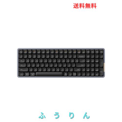 Lofree FLOW100 ロープロファイルメカニカルキーボード 英語配列 スペースグレイ 標準装備キースイッチ PHANTOM(タクタイル) 技適認証取