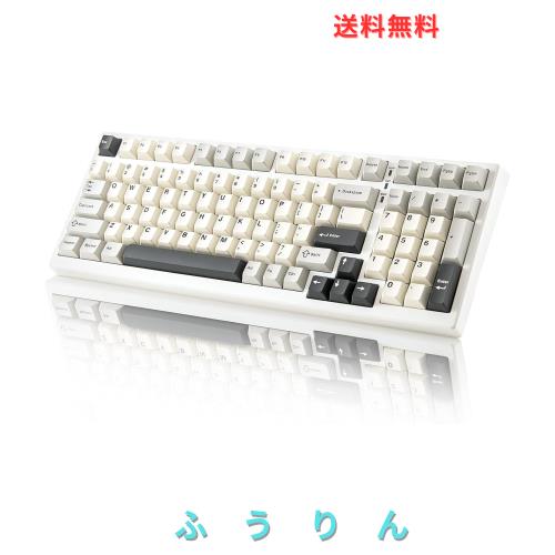 YUNZII YZ98 99 キー メカニカル キーボード ガスケット搭載 ホットスワップ対応 BT5.0/2.4G/USB-C ワイヤレス ゲーミング キーボード NK