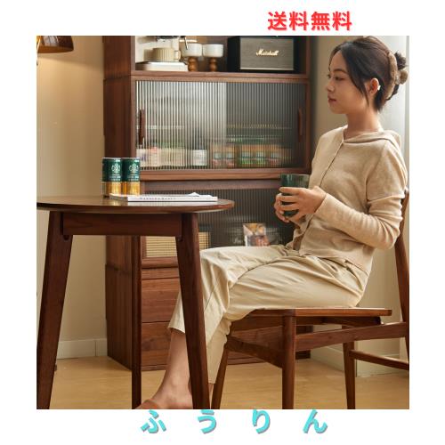 MU RONG ダイニングテーブル 丸テーブル形 アメリカオークウッド 無垢