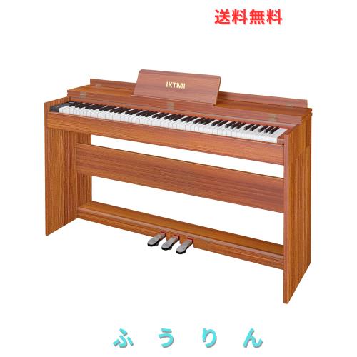 IKTMI 電子ピアノ 88鍵盤 ハンマーアクション 88鍵盤 木製 ピアノ 88鍵
