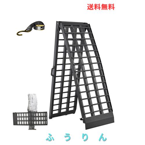 耐荷重680kg/本 バイク ラダーレール アルミ製 スロープ 長さ305cm 幅